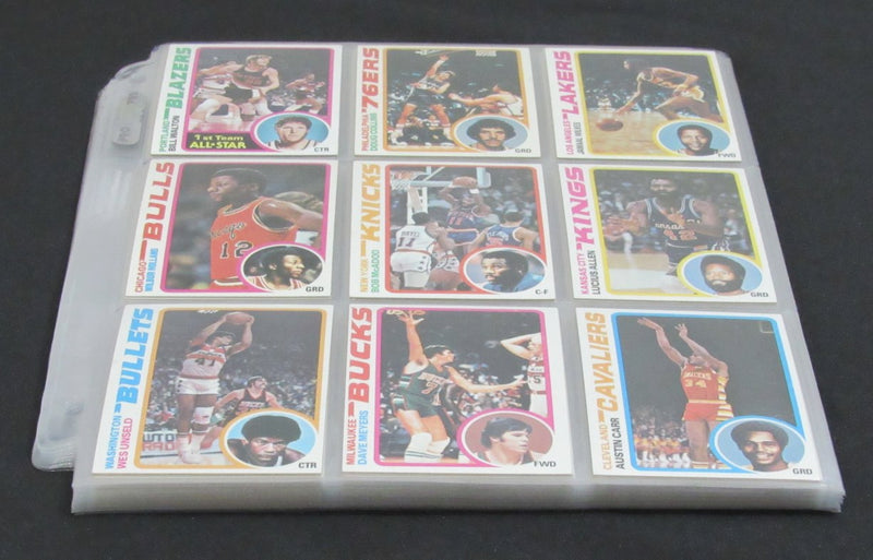 1978-79 TOPPS Basketball Complete Set (132) Erving Maravich Abdul-Jabbar 190309