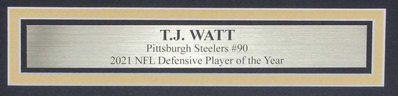 T.J. Watt Signed/Autographed 16x20 Photo Steelers Framed Beckett 193338