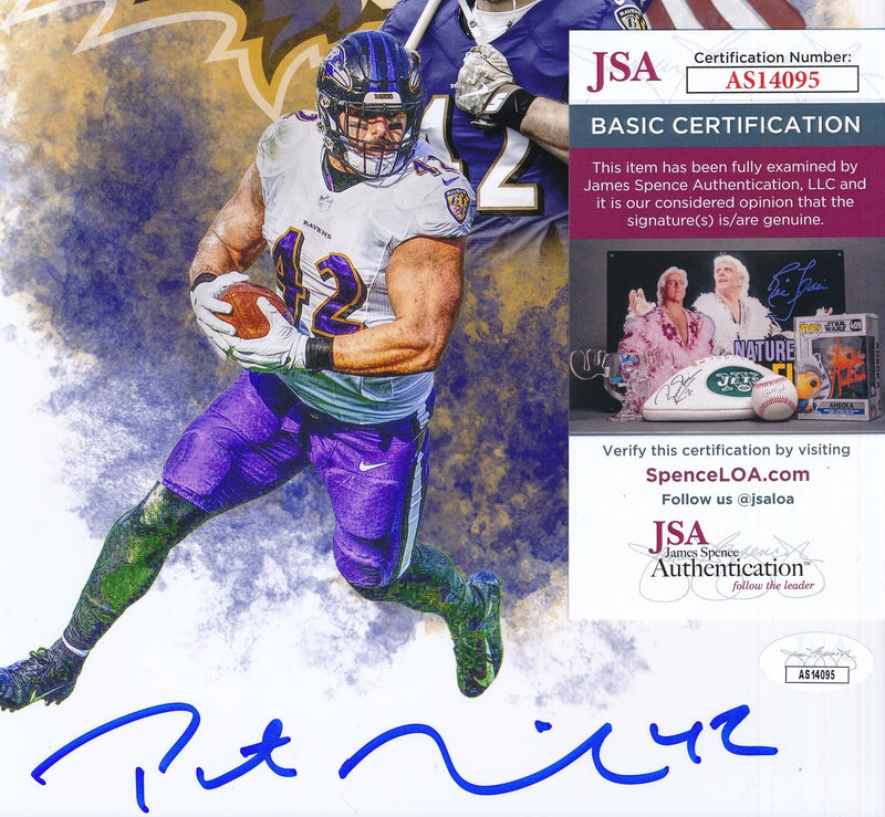 Patrick Ricard Autographed 8x10 Photo Baltimore Ravens JSA 186480