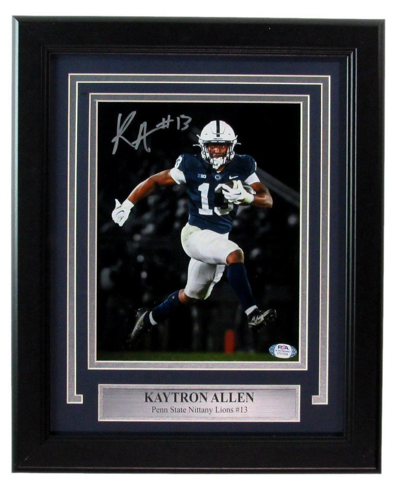 Kaytron Allen Autographed 8x10 Photo Penn State Framed PSA/DNA 177477