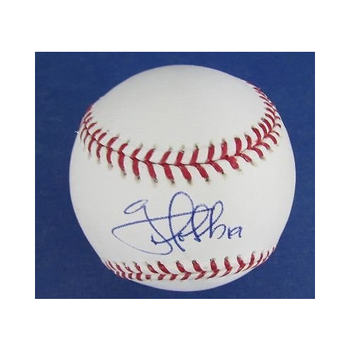 Greg Dobbs 2008 Phillies Autographed/Signed Baseball PSA/DNA JSA Pass 124605