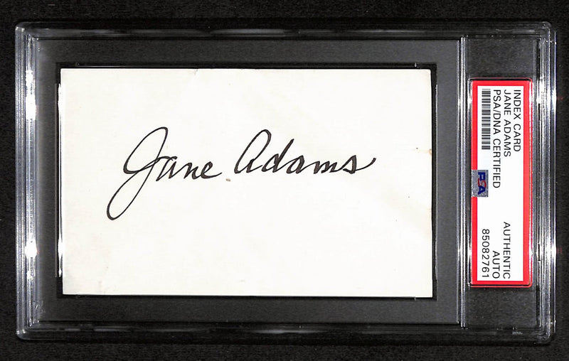 Jane Adams Signed 3x5 Index Card "Frazier" PSA/DNA 183943