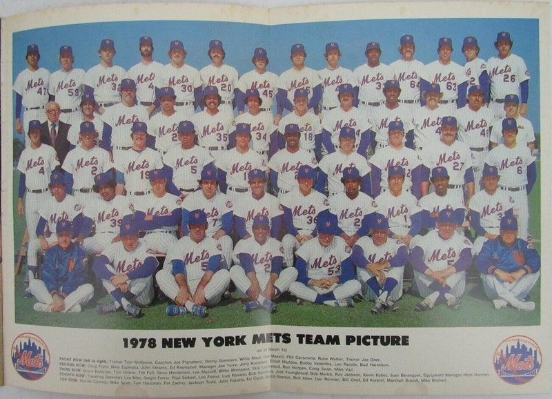 1978 New York Mets Official Year Book 148960