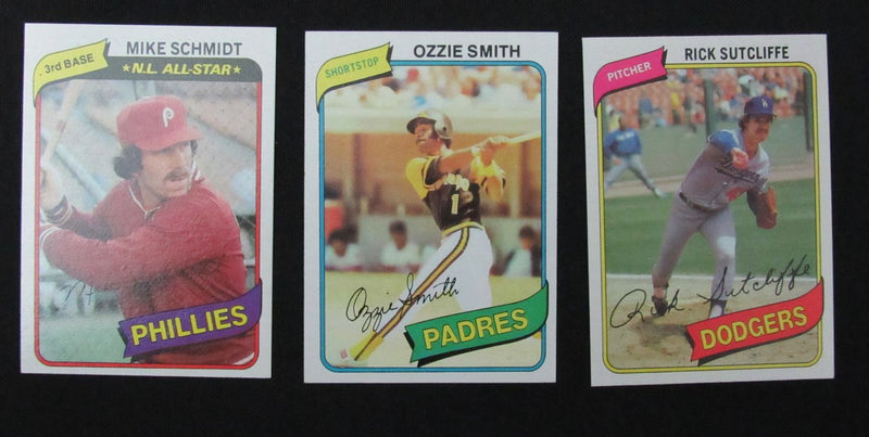 1980 TOPPS Baseball Complete Set (1-726) Henderson RC Sutcliffe RC 189352