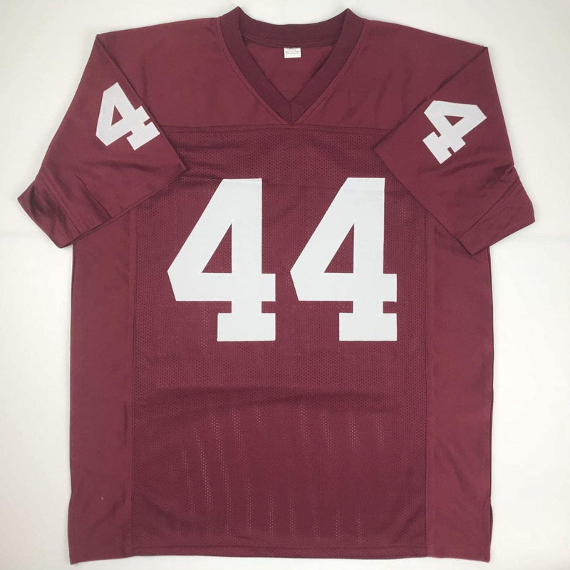 Autographed/Signed Brian Bosworth Oklahoma Red College Football Jersey JSA COA