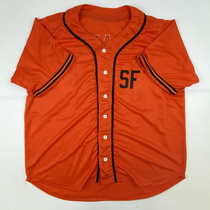 Autographed/Signed Jack Clark San Francisco Orange Baseball Jersey JSA COA