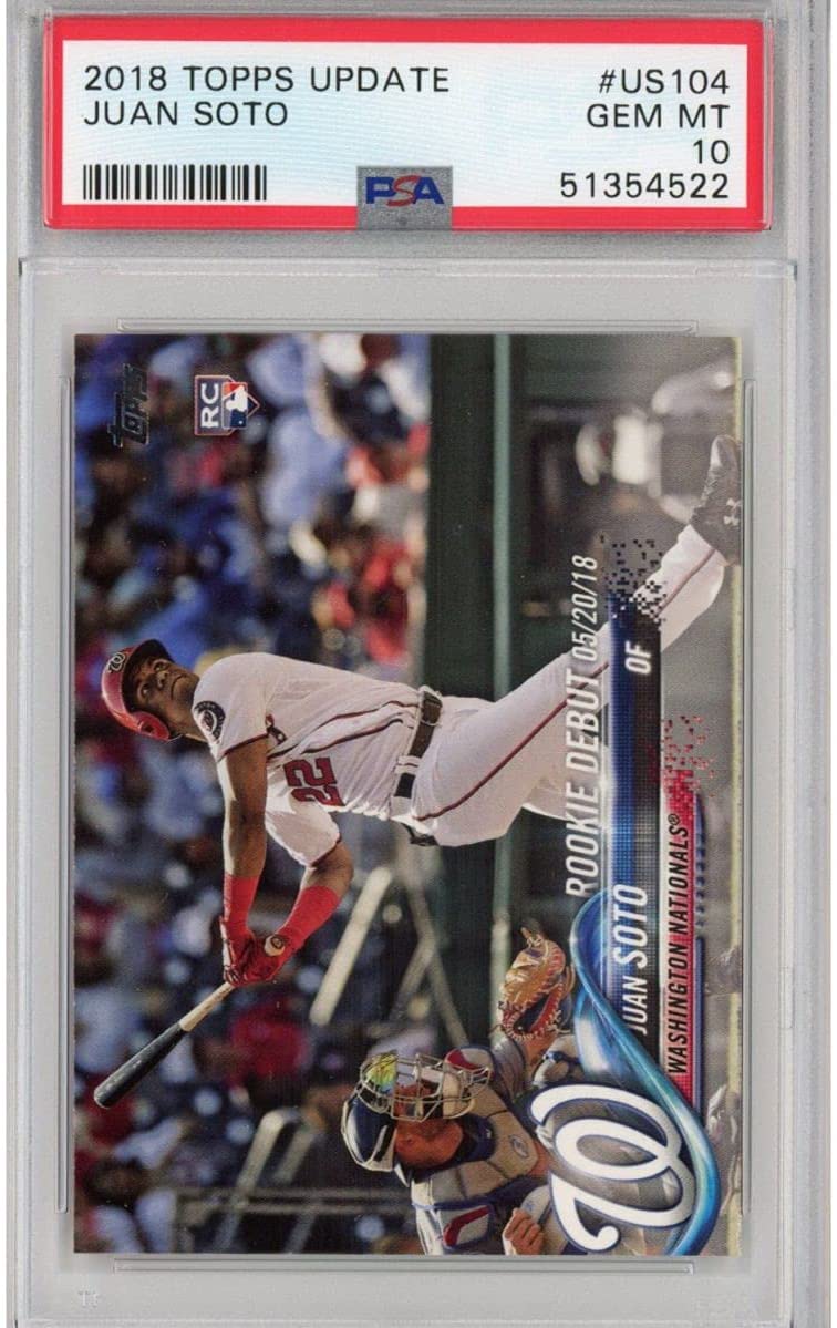 Graded 2018 Topps Update Juan Soto #US104 Rookie RC Baseball Card PSA 10 Gem Mint