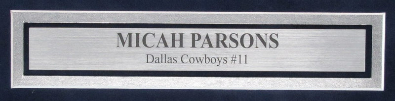 Micah Parsons Signed/Inscribed 11x14 Photo Dallas Cowboys Framed Fanatics 187186