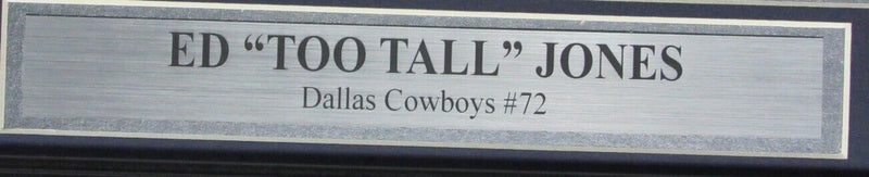 Ed "Too Tall" Jones Cowboys Signed/Autographed 8x10 Photo Framed JSA 158994