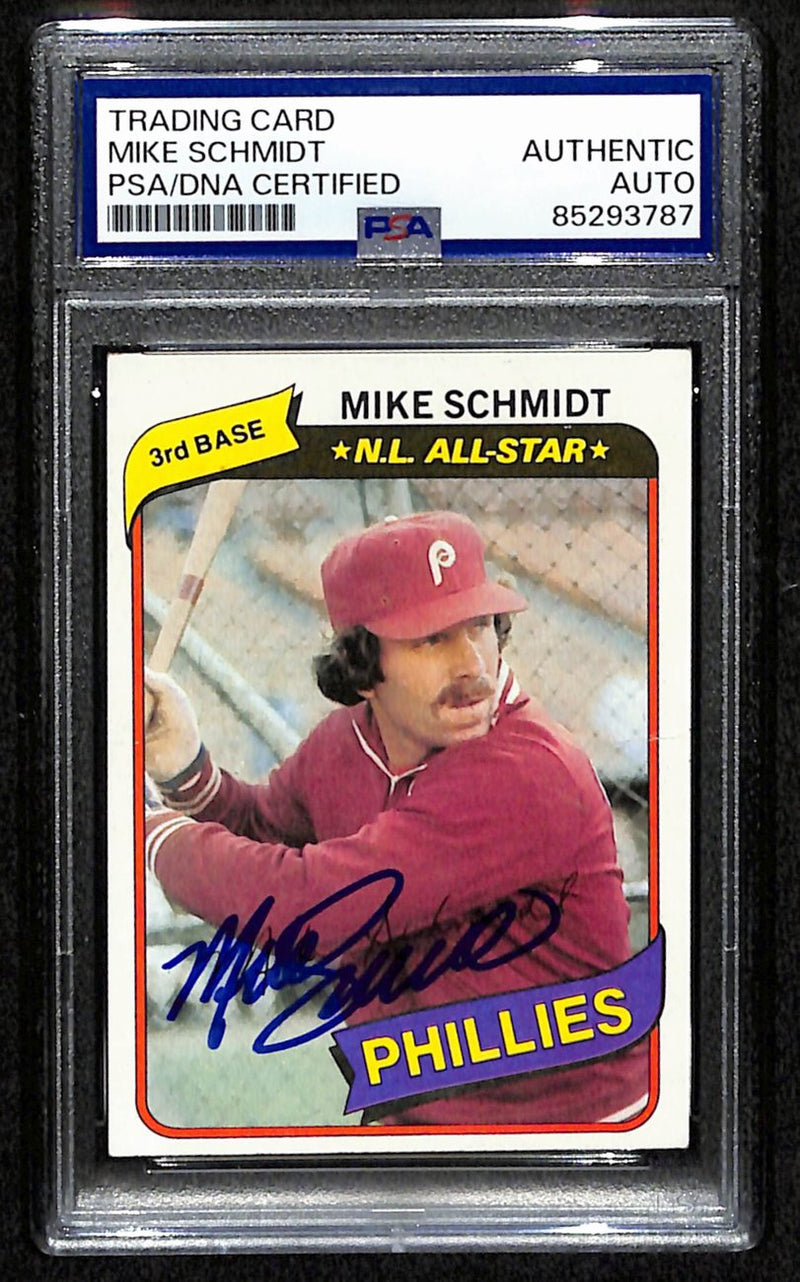 Mike Schmidt HOF Signed/Autographed 1980 Topps Card #270 Phillies PSA/DNA 190635