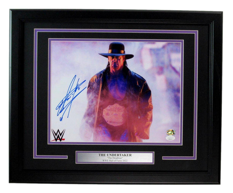 Mark William Calaway "Undertaker" Signed/Auto 11x14 Photo Framed JSA 190547