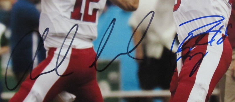 Peyton Manning HOF/Andrew Luck Dual-Autographed   11x14 Photo JSA