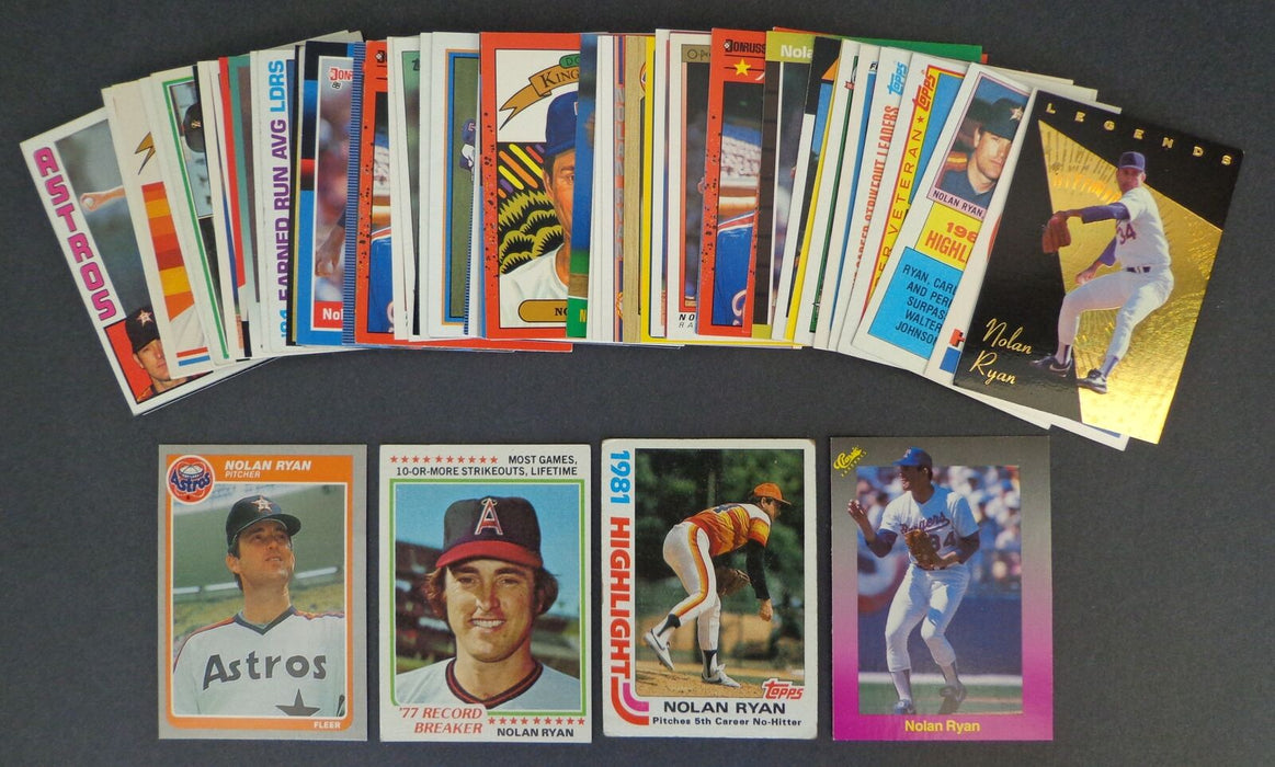 Lot of (63) Nolan Ryan HOF Baseball Cards 177110