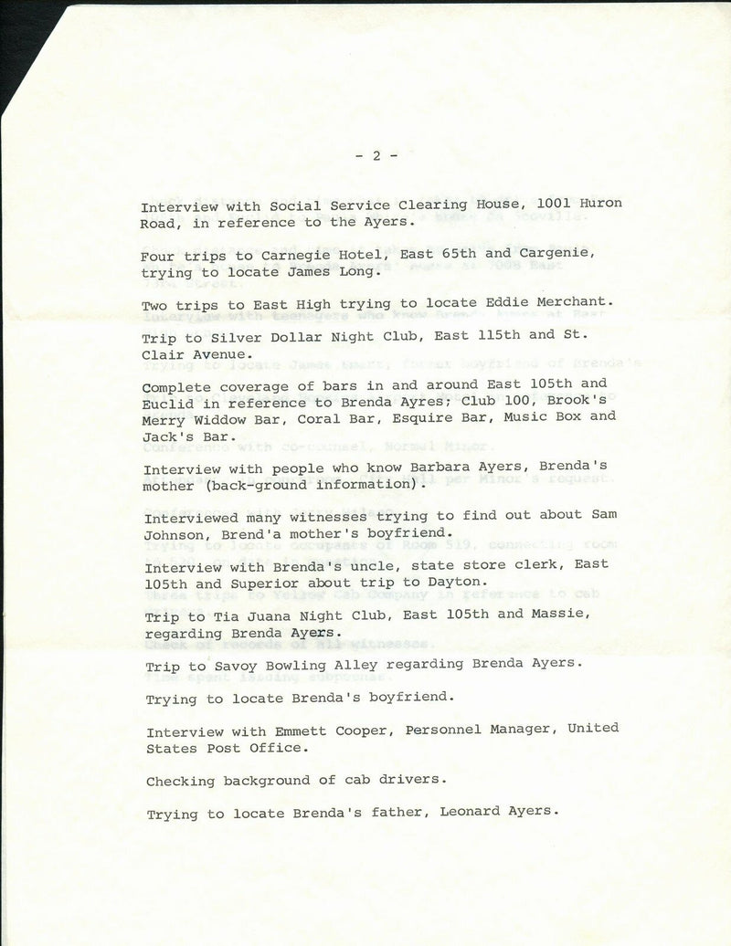 July 27,1965 Letter to Jim Brown for itemized legal Investigation  144995