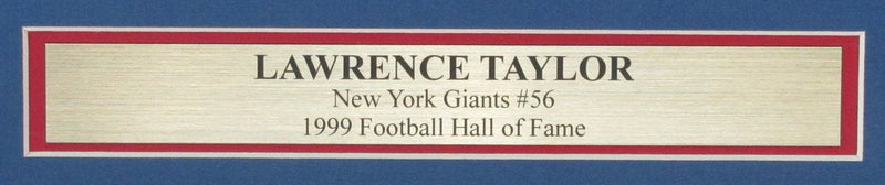 Lawrence Taylor HOF Autographed 16x20 Photo New York Giants Framed JSA 183363