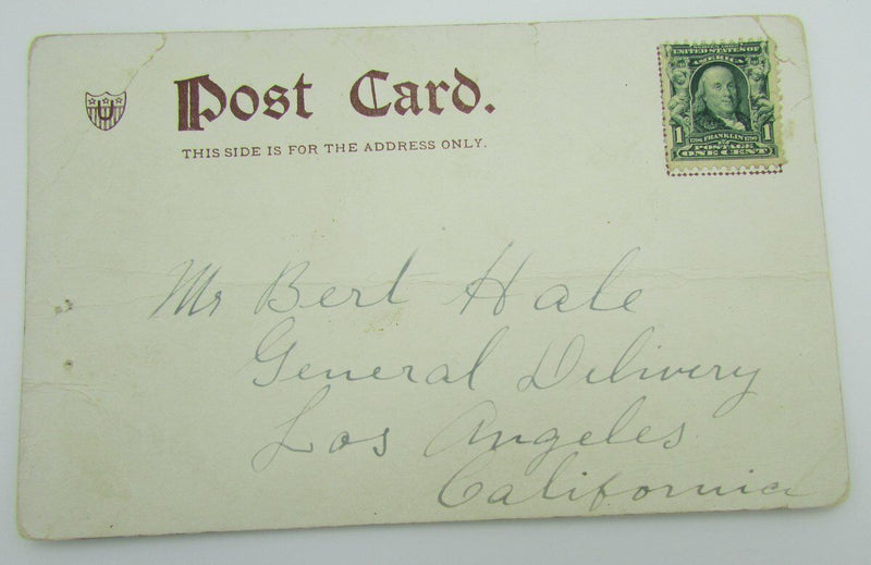Vintage Postcard with a Columbia female student 140048