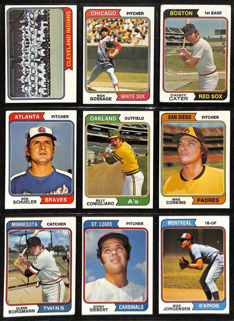 1974 Topps Baseball Card Complete Set w/Traded and Checklists (1-660+) 191954