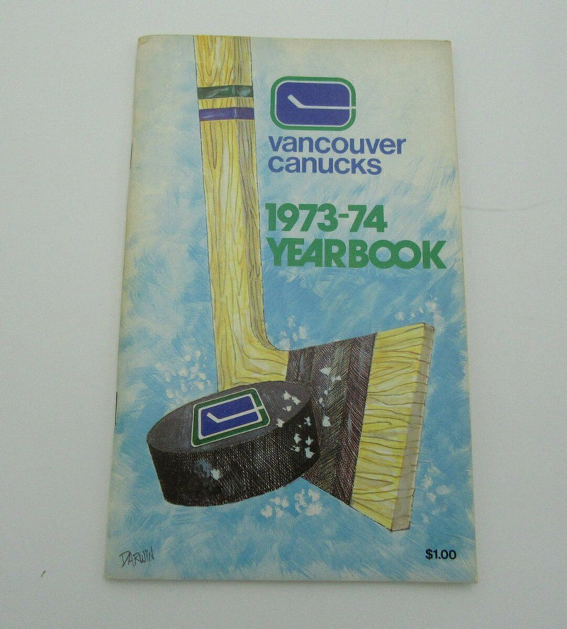 1973-1974 Vancouver Canucks Hockey Yearbook Media Guide Bob Dailey Rookie 143070