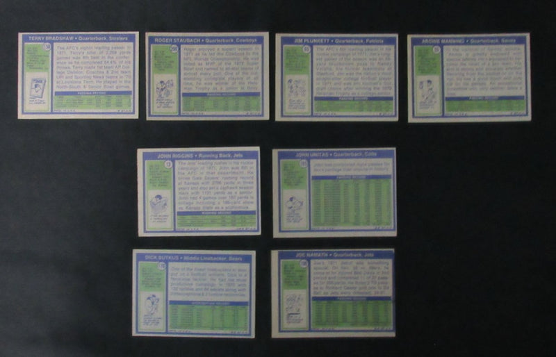1972 TOPPS Football Complete Card Set (263) Namath, Unitas, Staubach 186151