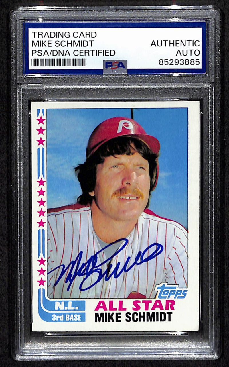 Mike Schmidt HOF Signed/Autographed 1982 Topps Card #339 Phillies PSA/DNA 190639