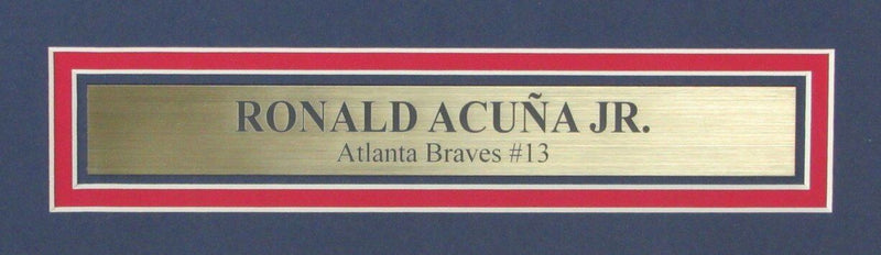 Ronald Acuna Jr. Atlanta Braves Signed/Auto 16x20 Photo Framed Beckett 164989