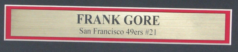 Frank Gore San Francisco 49ers Signed/Auto 16x20 Photo Framed  Beckett 158961
