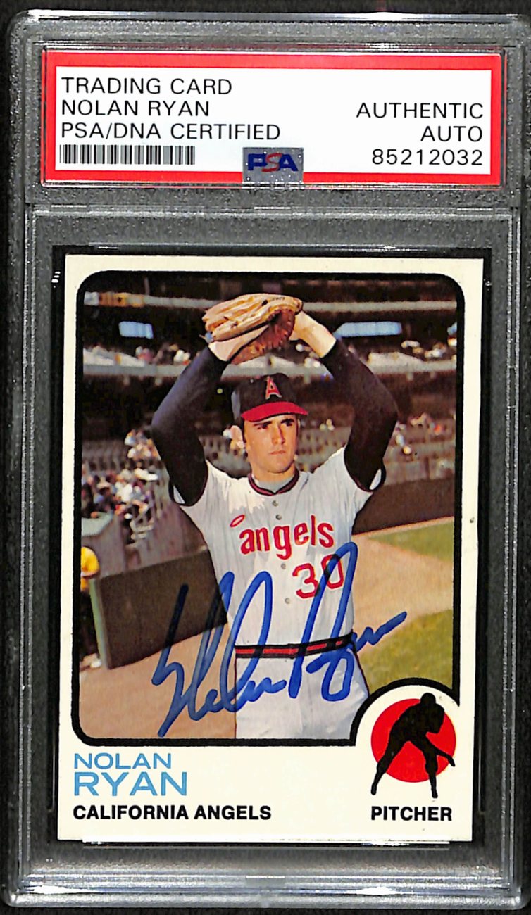 Nolan Ryan HOF Mets Signed/Autographed 1973 TOPPS Card #220 PSA/DNA 187497