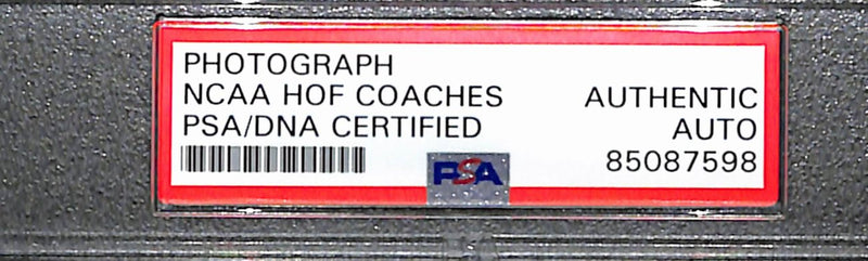 Iba/Wooden/Rupp Multi-Signed Vintage 8x10 Photo HOF Coaches PSA/DNA 183801