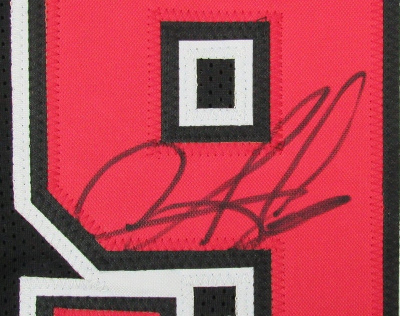 Dennis Rodman HOF Signed Black Custom Basketball Jersey Bulls Beckett 186581