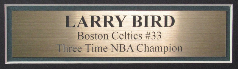 Larry Bird HOF Signed/Auto Celtics Basketball Jersey Framed PSA/DNA 189455