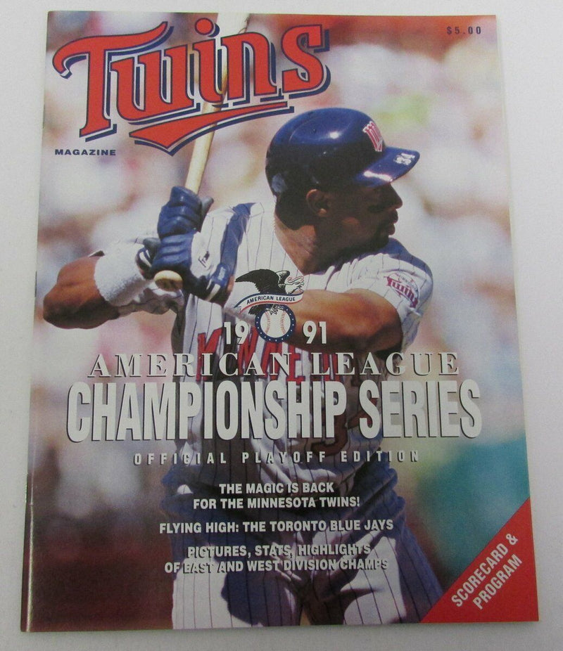 1991 Minnesota Twins Magazine ALCS Edition vs. Blue Jays  Puckett Cover  141486