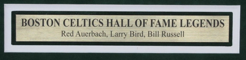 Red Auerbach/Larry Bird/Bill Russell Signed 16x20 Photo Celtics Framed PSA/DNA