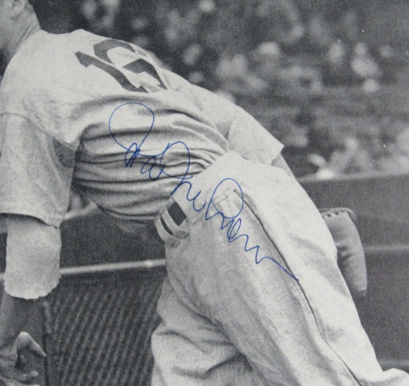 Hal Newhouser Autographed 7.5x9.5 Baseball Magazine Insert Photo Tigers PSA/DNA