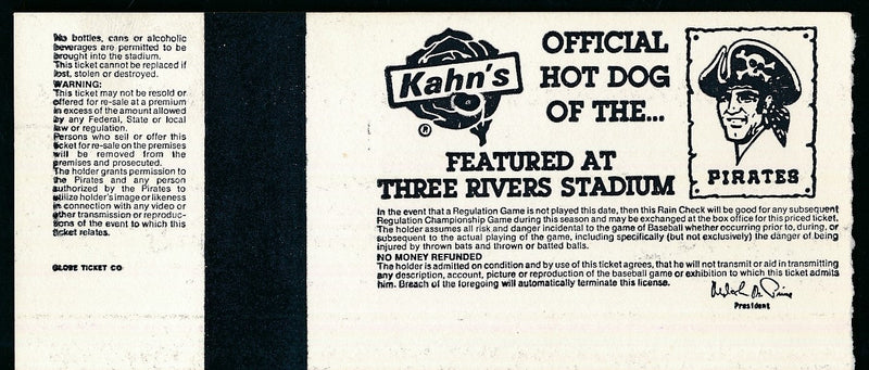 Nolan Ryan Astros Ticket Stub August 29, 1987 Pirates vs. Astros 186494