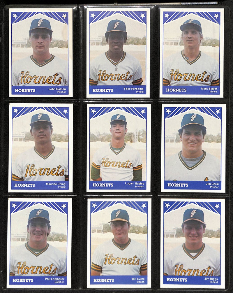 1983 TCMA Baseball Greensboro Hornets Complete Team Set (30/30) Cards 189378