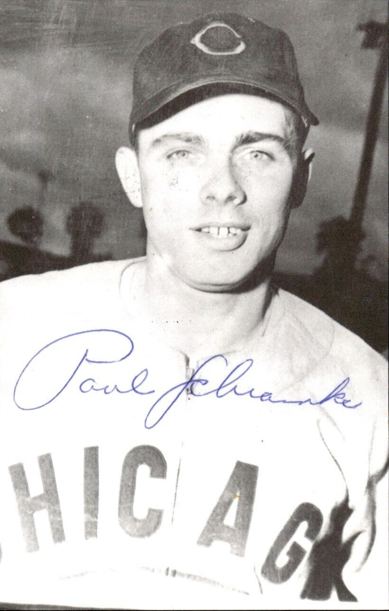 Paul Schramka Cubs Signed/Autographed 3x5  Photo 178784