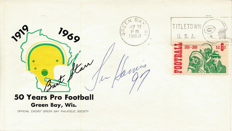 Tim Harris Green Bay Packers Signed 1969 First Day Cover/FDC 151314