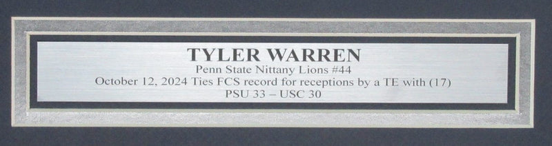 Tyler Warren Signed/Inscribed 16x20 Photo Penn State vs. USC Framed JSA 192121