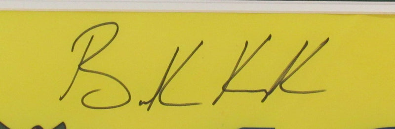 Brooks Koepka Autographed 2023 PGA Championship Pin Flag Framed Beckett 189187