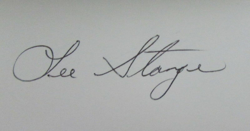 Lee Stange 1967 Boston Red Sox Signed 3x5 Index Card with 5x7  Photo 158544