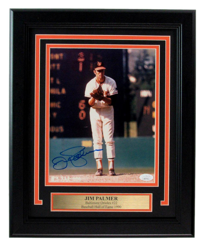 Jim Palmer HOF Signed/Autographed 8x10 Photo Baltimore Orioles Framed JSA 190846