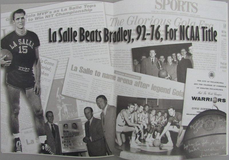 November 21, 1998 Tom Gola Arena Dedication La Salle vs. Howard Game Program