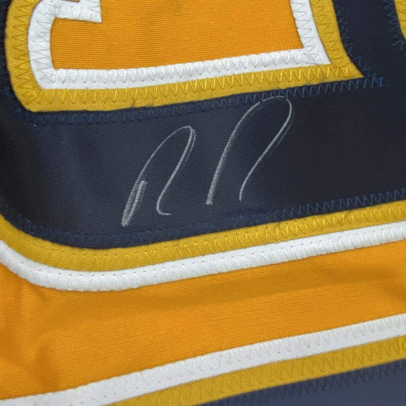 Autographed/Signed Ryan Johansen Nashville Yellow Hockey Jersey PSA/DNA COA