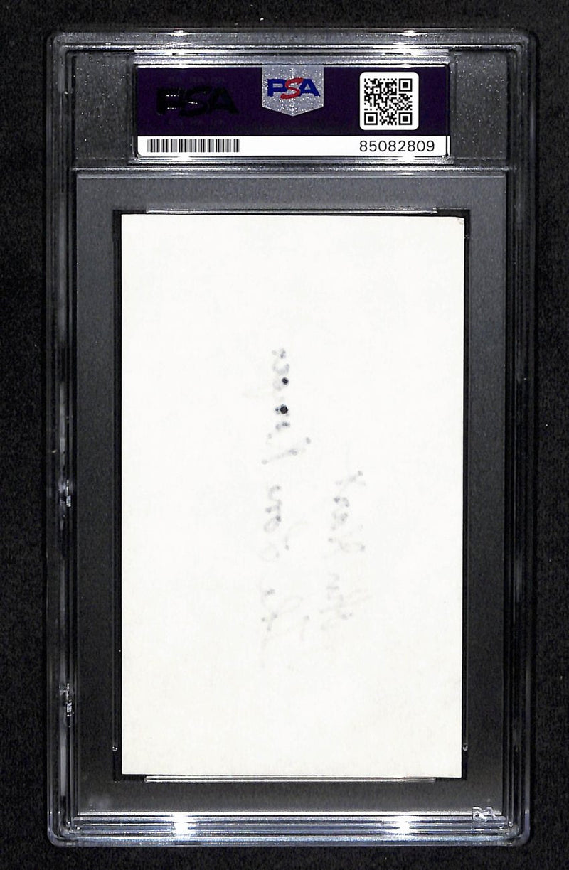 John Hart Signed/Inscribed 3x5 Index Card "The Lone Ranger" PSA/DNA 183949