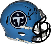 Gunnar Helm signed Titans Rivalries mini helmet side