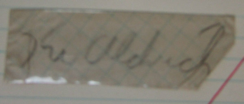 Ki Aldrich d.1983 TCU/Chicago Cards CFB HOF Signed Cut PSA/DNA 145805