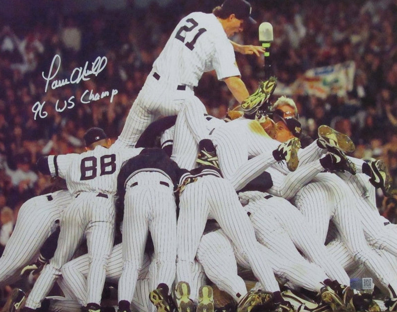 Paul O'Neil Signed/Inscribed 11x14 Photo New York Yankees CX Auth 189742