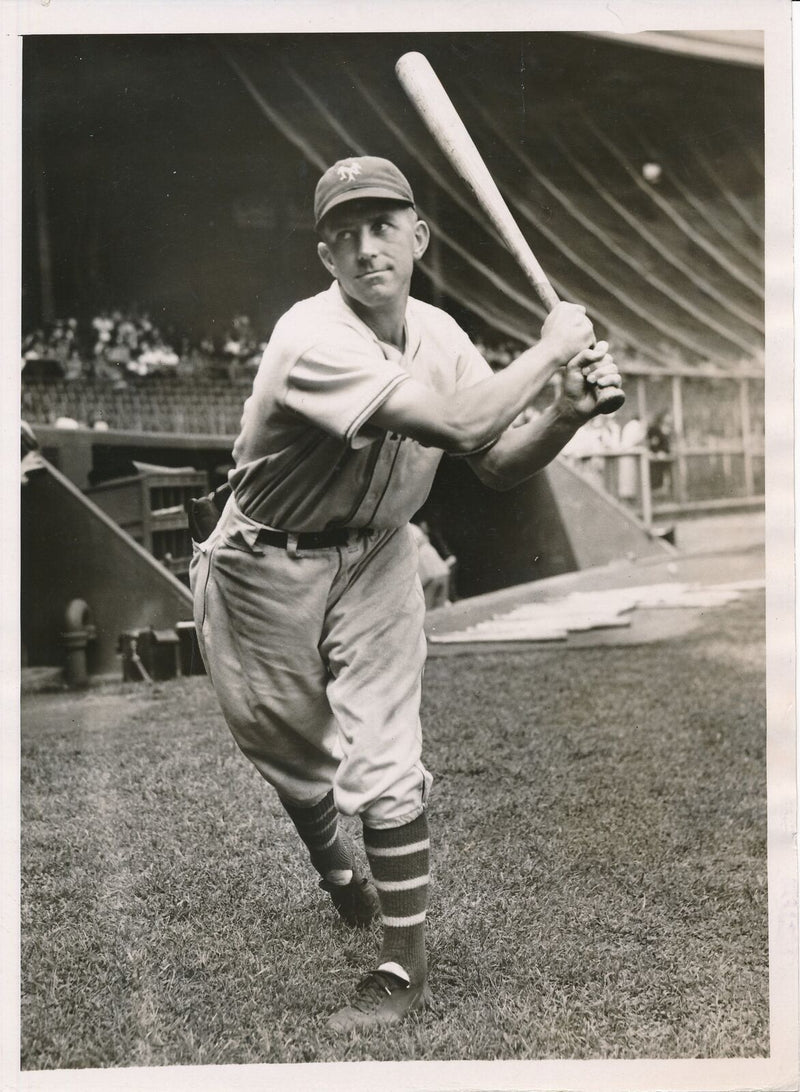 Dick Bartell 6x8 B/W 1937 Press Wire Photo New York Giants