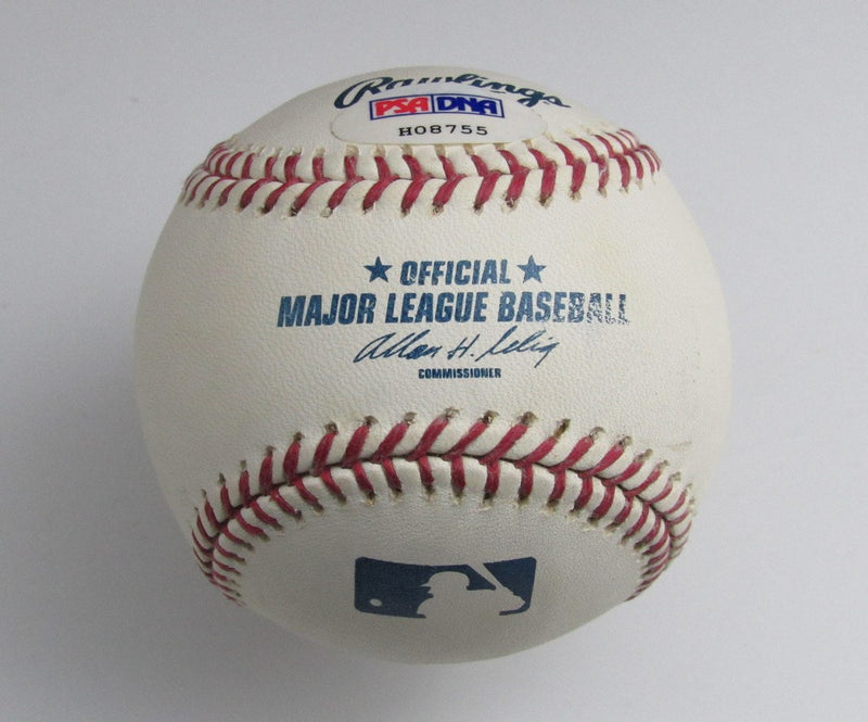 Hawk Taylor Signed/Inscribed OML Baseball Milwaukee Braves PSA/DNA 191633