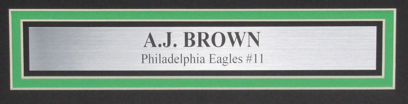 A.J. Brown Autographed 16x20 Photo Philadelphia Eagles Framed Beckett 193281